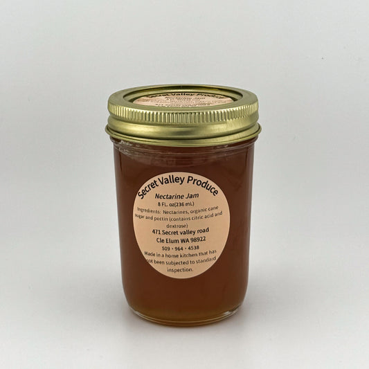 Nectarine Homemade Jam - 8oz jar