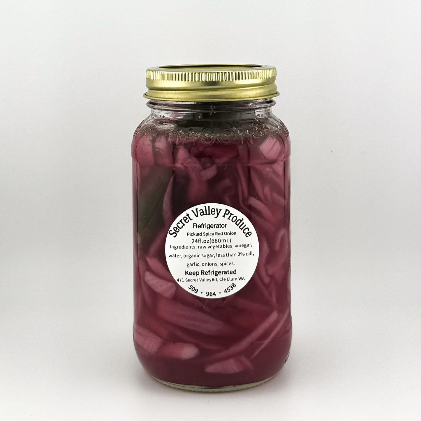 SPICY! Pickled Dill Red Onion 24oz