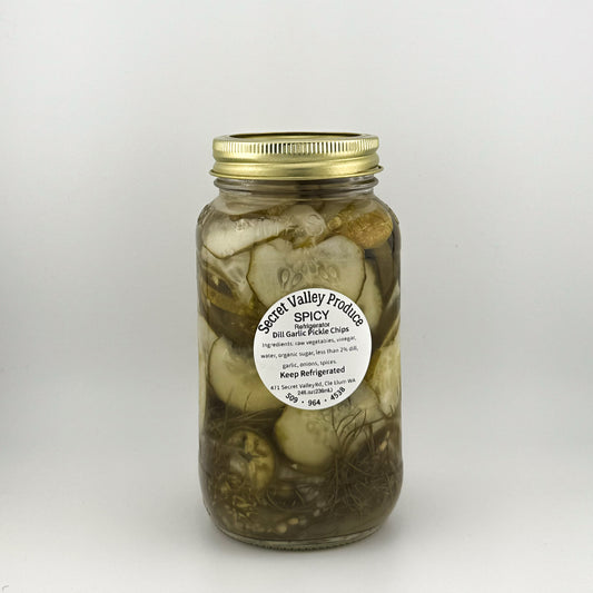 SPICY! Pickled Dill CHIPS 24oz