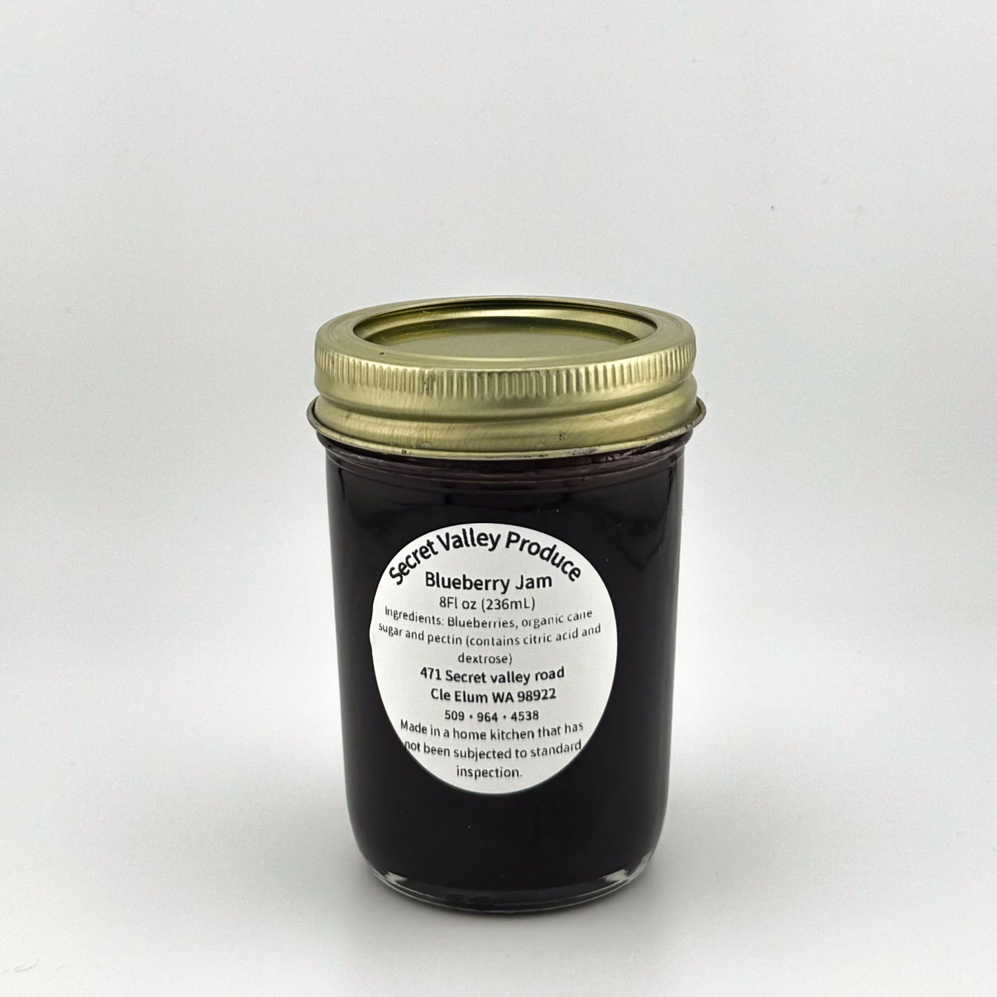 Blueberry Homemade Jam - 8oz jar