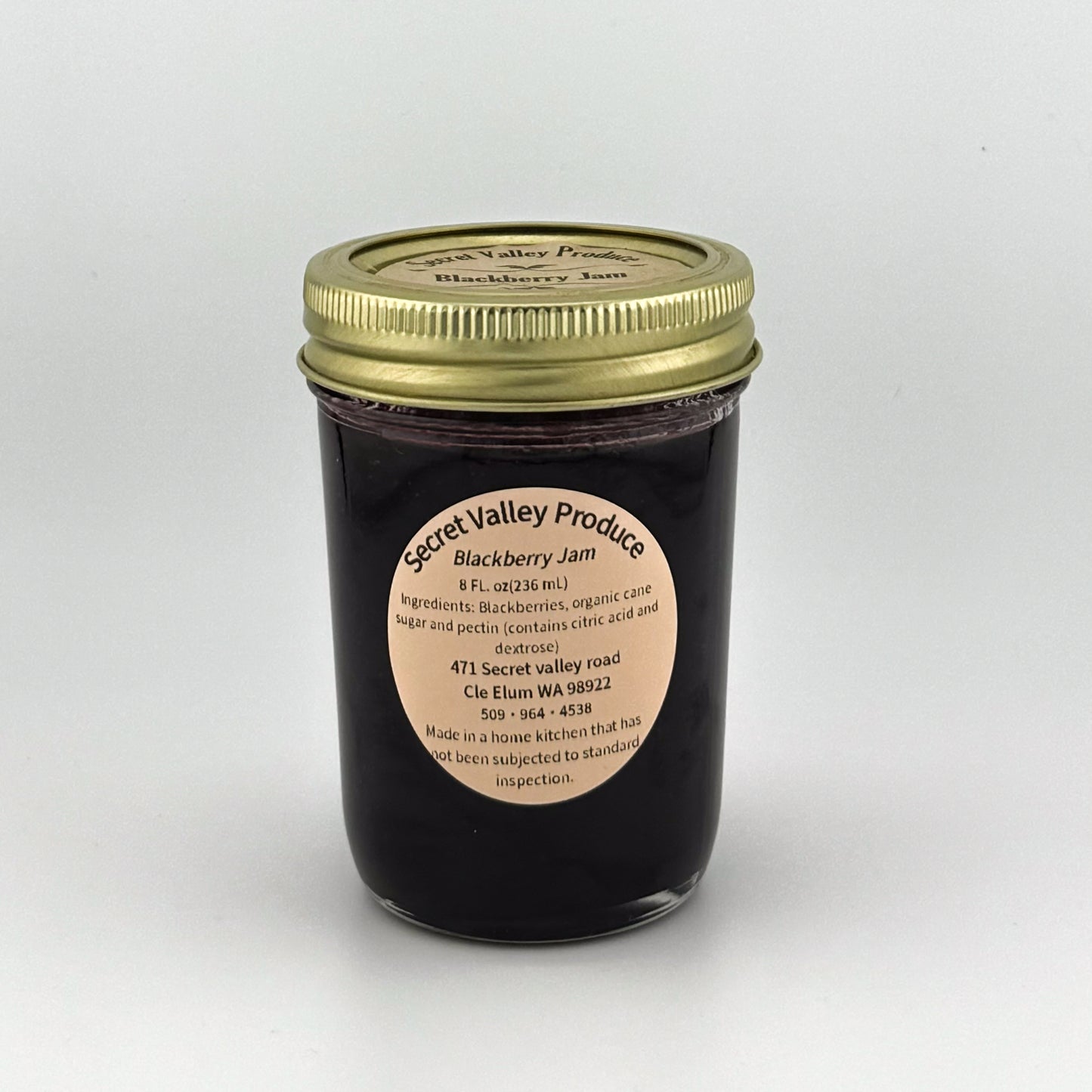 Blackberry Homemade Jam - 8oz jar