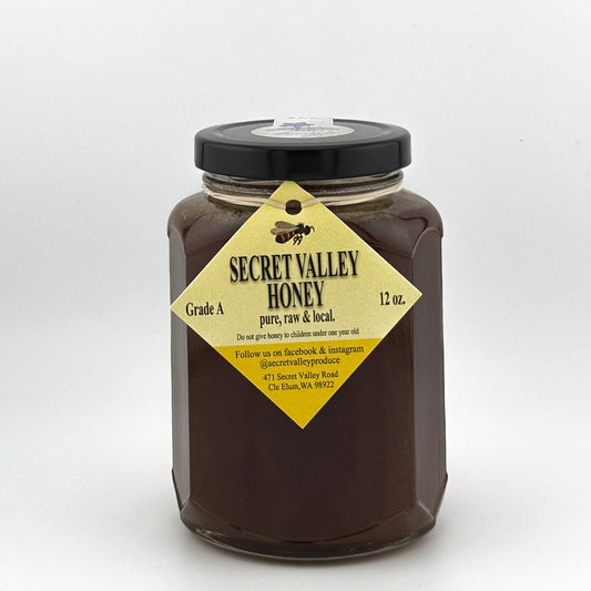 Elderberry Mountain Wildflower Honey - Hex oval