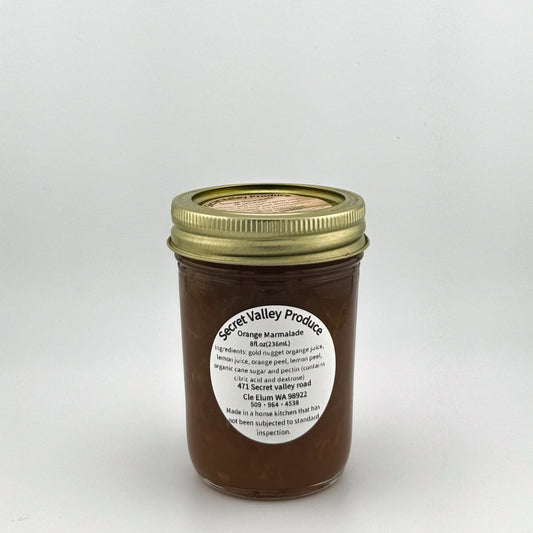 Orange Marmalade Homemade Jam - 8oz jar