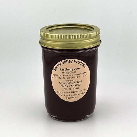Raspberry Homemade Jam - 8oz jar